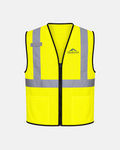 Hi-Vis Class 2 Mesh Safety Vest - Zipper Closure