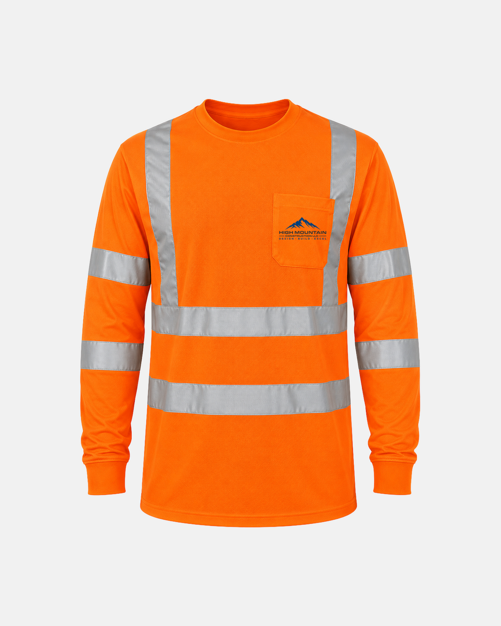 Hi-Vis Safety Orange Class 3 Long-Sleeve