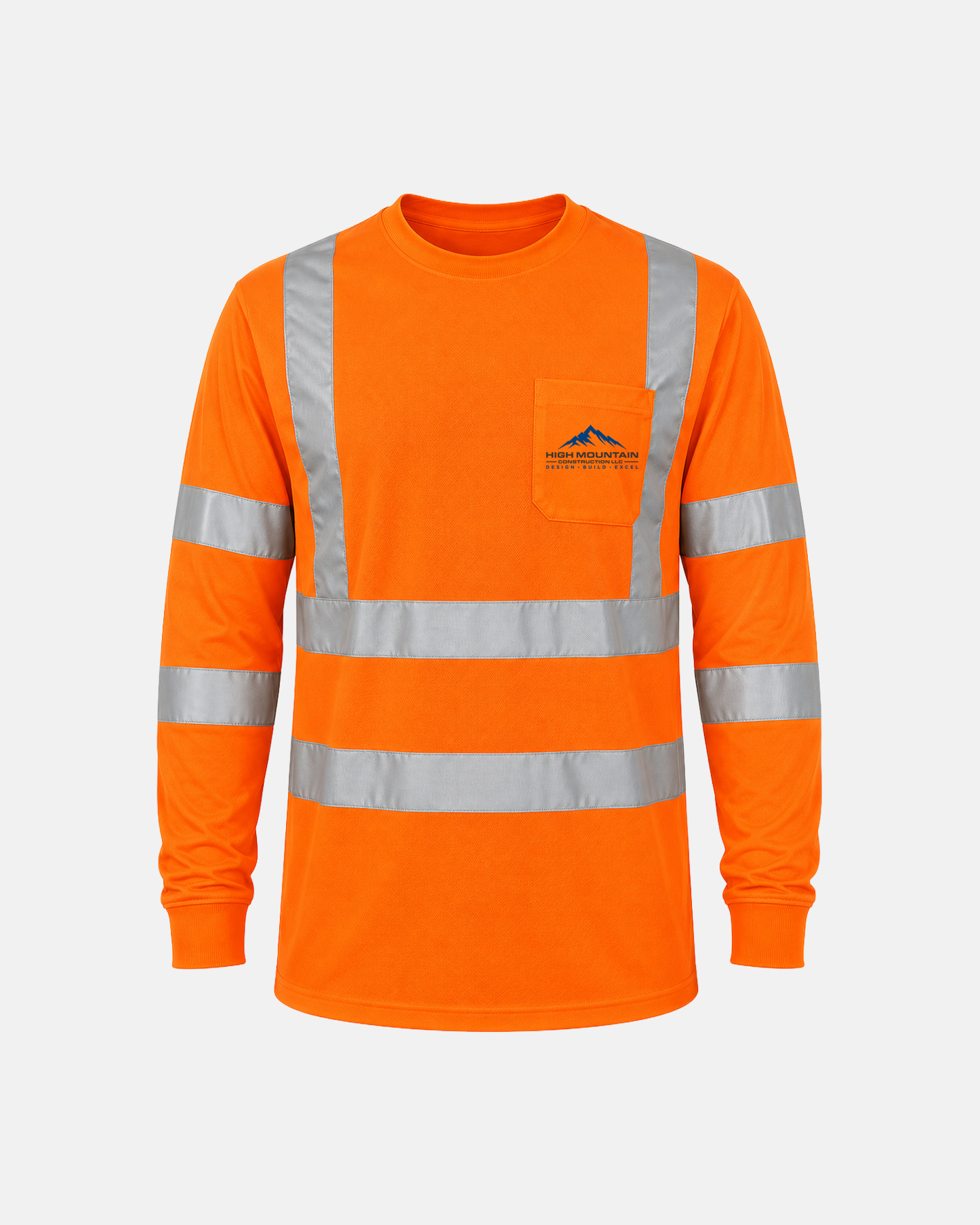 Hi-Vis Safety Orange Class 3 Long-Sleeve