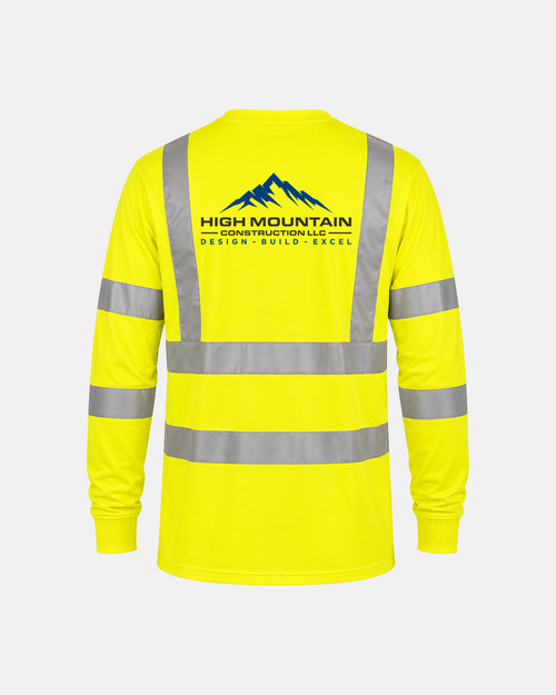 Hi-Vis Safety Yellow Class 3 Long-Sleeve