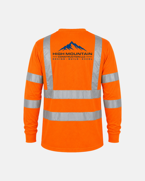 Hi-Vis Safety Orange Class 3 Long-Sleeve