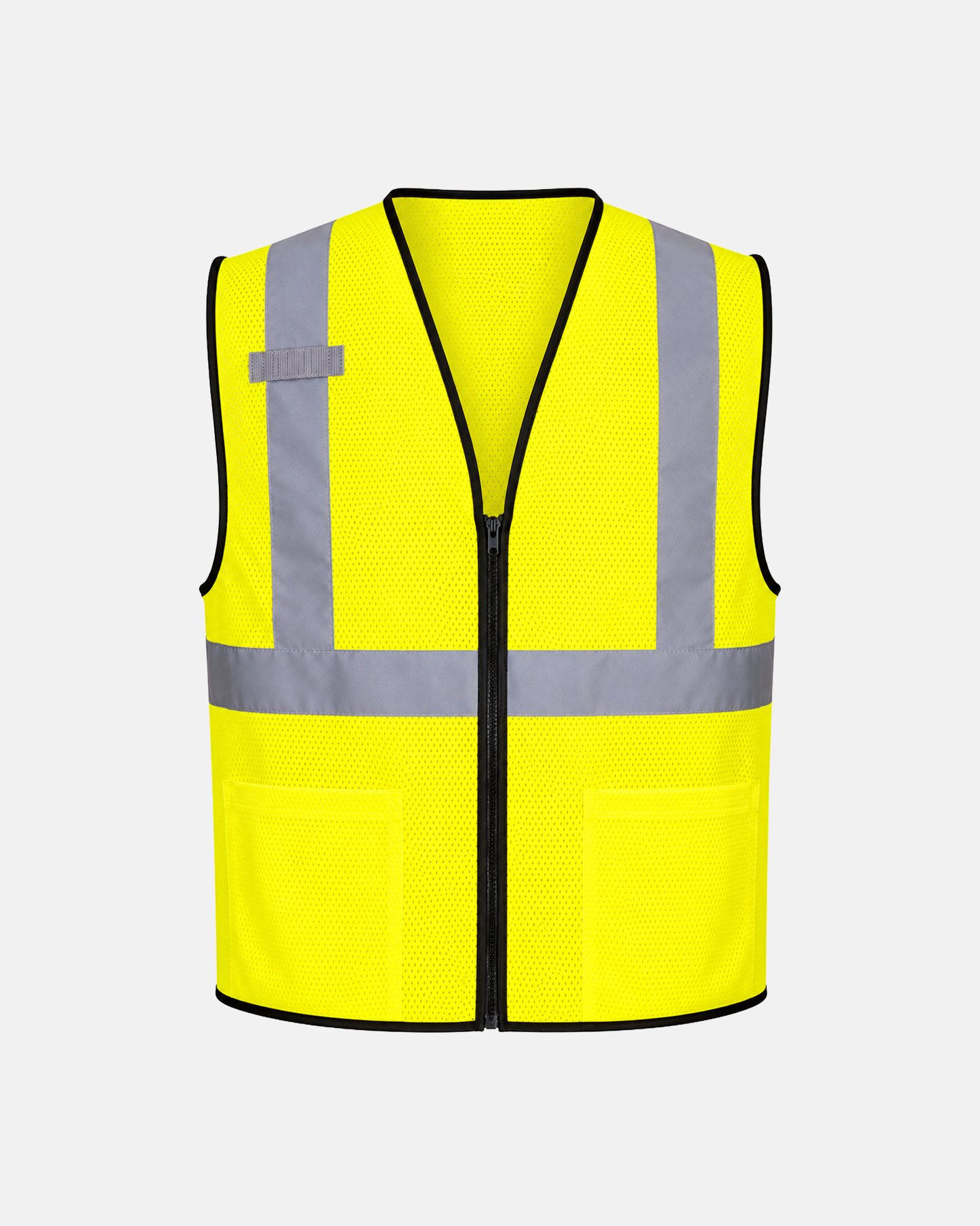 Hi-Vis Class 2 Mesh Safety Vest - Zipper Closure